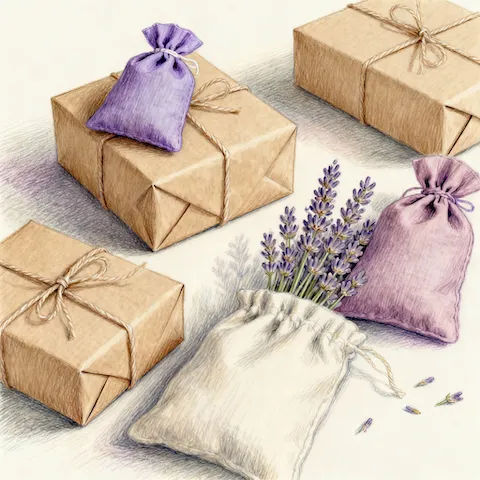 Illustration Cadeaux Artisanaux Écologiques